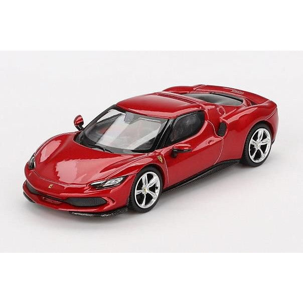 【新品即納】[MDL] 1/64 フェラーリ 296 GTB Rosso Imola(レッド) 完成品 ミニカー(BBRFER64006) BBR(20250228)