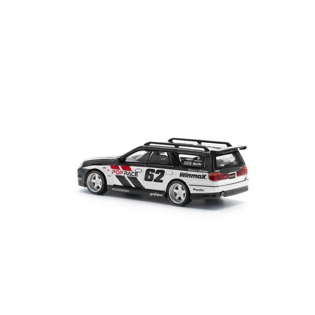 【予約安心出荷】[MDL] 1/64 NISSAN STAGEA SIM0N S GARAGE #62 BLACK 完成品 ミニカー(PR640103) POP RACE(ポップレース) (2025年3月)