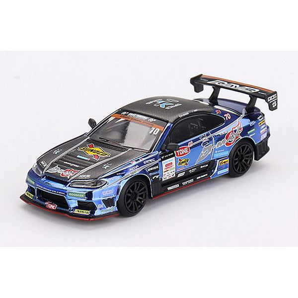 【予約安心出荷】[MDL] MINI-GT 1/64 Nissan シルビア(S15) D1 GP 2023 #70 D-MAX RACING(右ハンドル) 日本限定(ブリスター仕様) 完成品 ミニカー(MGT00855-BL) TSM(トゥルースケールミニチュアズ) (2025年4月)