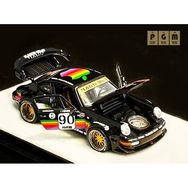 【新品即納】[MDL] 1/64 RWB 964 Black 完成品 ミニカー(PGM-640009-1) PGM(プライベートグッズモデル)(20250216)