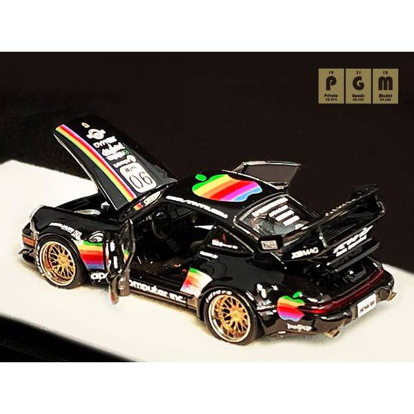 【新品即納】[MDL] 1/64 RWB 964 Black 完成品 ミニカー(PGM-640009-1) PGM(プライベートグッズモデル)(20250216)