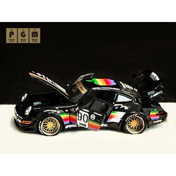 【新品即納】[MDL] 1/64 RWB 964 Black 完成品 ミニカー(PGM-640009-1) PGM(プライベートグッズモデル)(20250216)