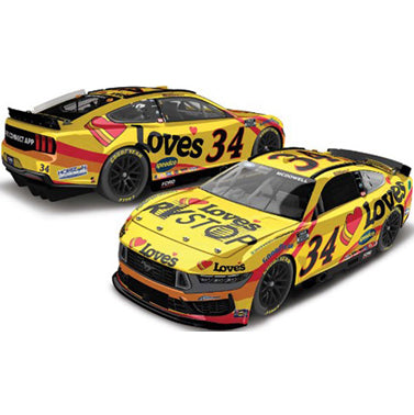 【新品即納】[MDL] Lionel Racing(ライオネルレーシング) NASCAR CUP Series アクションレーシングコレクタブルシリーズ 1/24 LOVE'S RV STOP 2024 フォード マスタング マイケル・マクドウェル #34 完成品 ミニカー(LR296472) 京商(20241130)