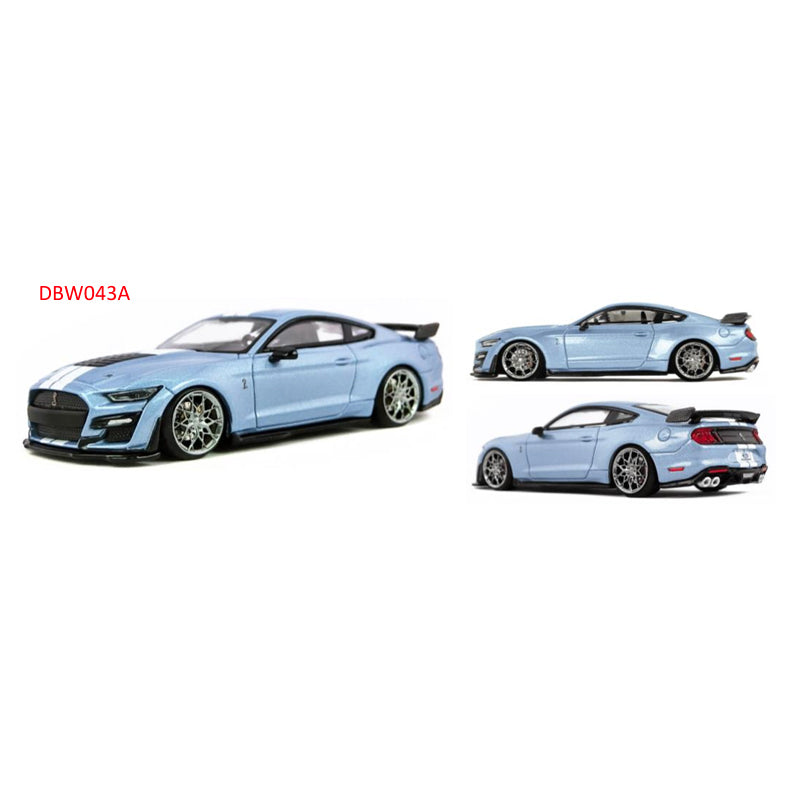 【新品即納】[MDL] 1/64 Ford(フォード) マスタング シェルビー GT500 ブルー 完成品 ミニカー(DBW043A) D MODEL(Dモデル) (20241031)