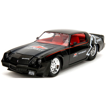 【新品即納】[MDL] BIGTIME MUSCLE(ビッグタイム マッスル) 1/24 1979 シェビー カマロ Z28 ブラック/ロゴ 完成品 ミニカー(JADA35207) Jada Toys(ジャダトイズ)(20241130)