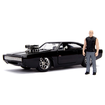 【新品即納】[MDL] 1/24 F&F ダッジ チャージャー R/T ブラック ドミニク フィギュア付 ワイルド・スピード 組立キット ミニカー(JADA35905) Jada Toys(ジャダトイズ)(20241130)