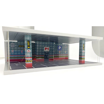 【新品即納】[MDL] 1/64 組立式 ジオラマ パーキング P1 レッドフロア ミニカー用アクセサリ(ATL30301N) ATLANTIC CASE(アトランティックケース)(20250228)