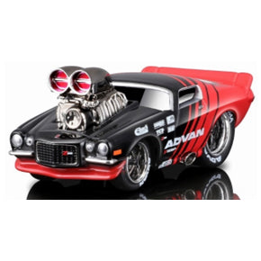 【新品即納】[MDL] Muscle Machines(マッスルマシーンズ) 1/64 MM 1971 シボレー カマロ ブラック/レッド 完成品 ミニカー(MS15554BKR) Maisto(マイスト)(20250118)