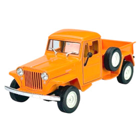 【新品即納】[MDL] 1/24 ウィリス ジープ ピックアップ 1947 オレンジ 完成品 ミニカー(WE24116OR) WELLY(ウィリー)(20250131)