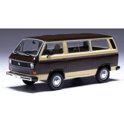 【新品即納】[MDL] 1/43 フォルクスワーゲン タイプ2(T3) カラベル 1981 ブラウン/ベージュ 完成品 ミニカー(CLC573N) IXO Models(イクソモデルス)(20241231)