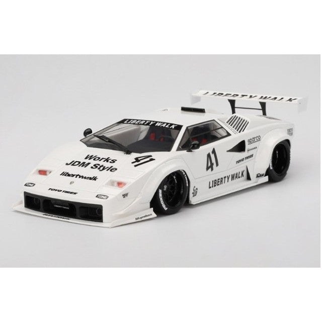 【新品即納】[MDL] TOP SPEEDシリーズ 1/18 ランボルギーニ カウンタック LB-WORKS 東京オートサロン 2024 ホワイト 完成品 ミニカー(TS0600) TSM(トゥルースケールミニチュアズ)(20241231)