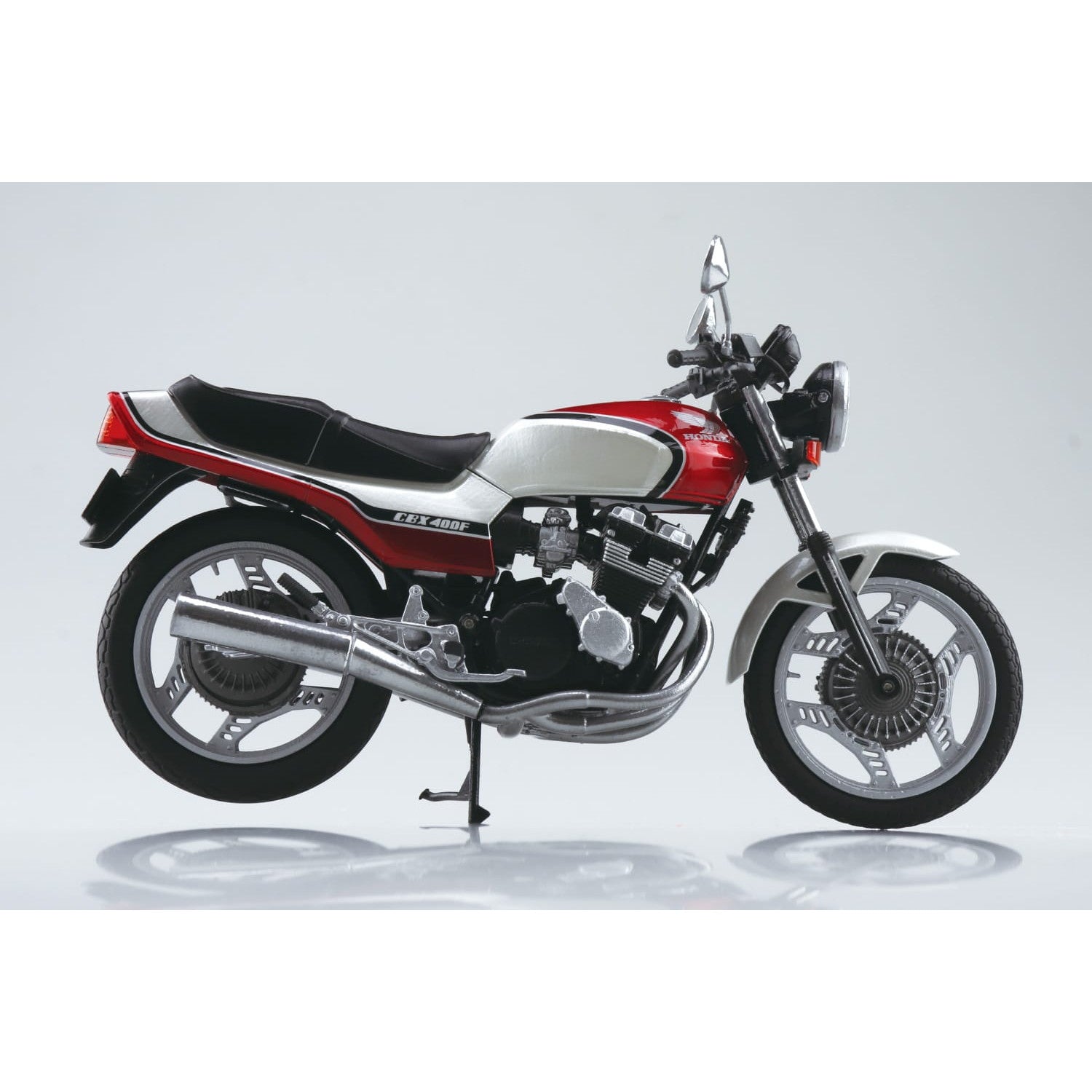 【新品即納】[MDL] 1/12 完成品バイク ホンダ CBX400F パール/キャンディレッド 完成品 ミニカー(111581) スカイネット/アオシマ(20250420)