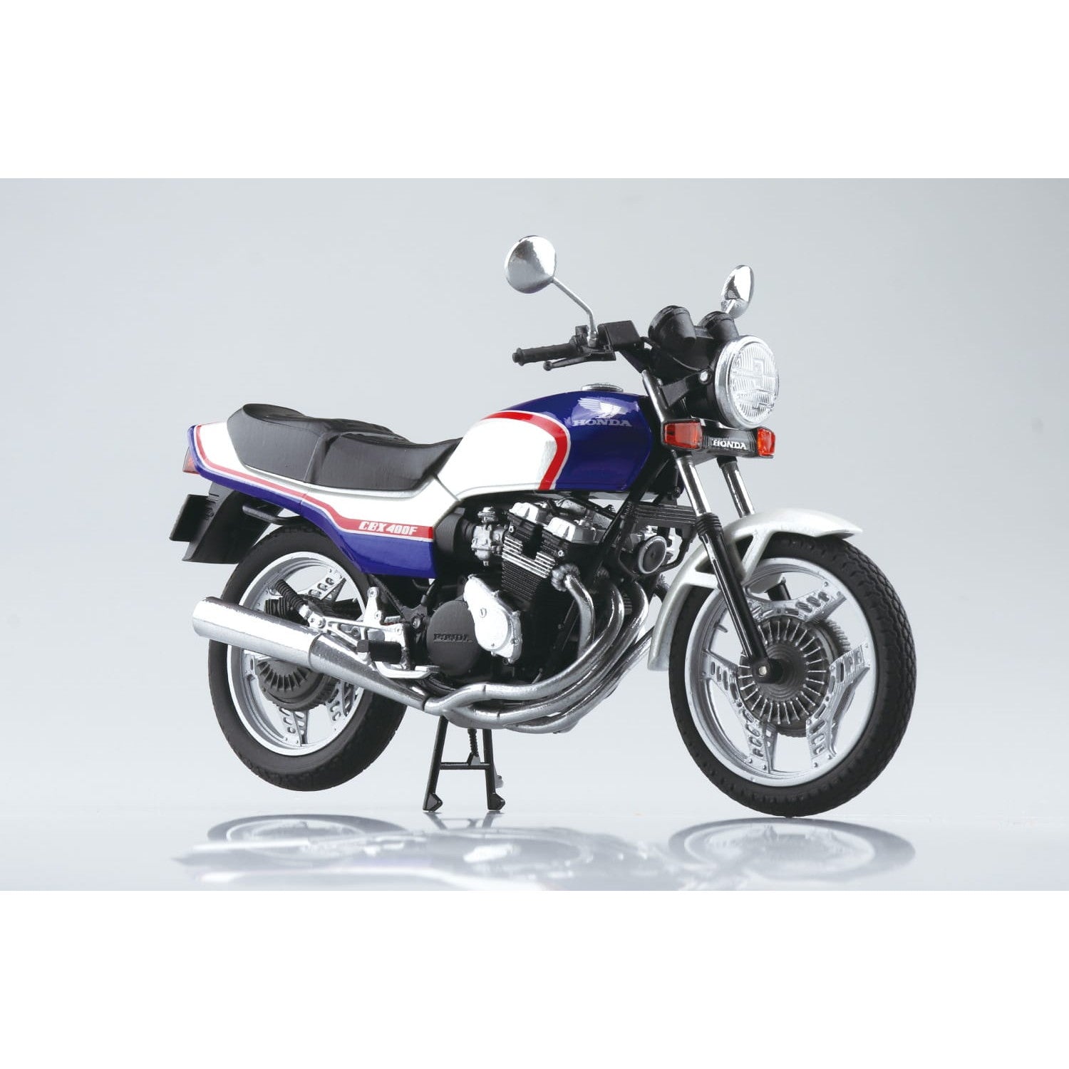 【新品】【お取り寄せ】[MDL] 1/12 完成品バイク ホンダ CBX400F パール/キャンディブルー 完成品 ミニカー(111598) スカイネット/アオシマ(20250420)