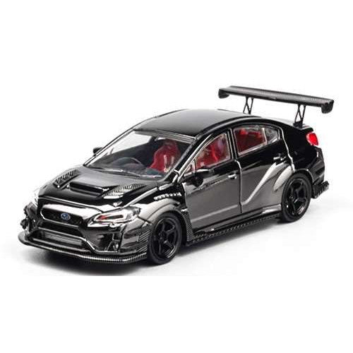 【新品即納】[MDL] 1/64 Subaru Varis Widebody 1.0 STI クロームブラック 完成品 ミニカー(CM64-STI-06) CM MODEL(20250228)