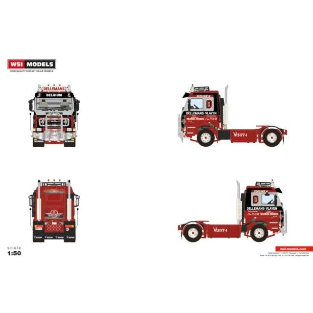 【予約安心出荷】[MDL] 1/50 Dellemans-Vlayen SCANIA 3 SERIES 完成品 ミニカー(01-4804) WSI MODELS(2025年5月)