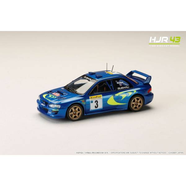 【新品即納】[MDL] HJR43 1/43 スバル インプレッサ モンテカルロ 1998 #3 完成品 ミニカー(HJR431003A) ホビージャパン(20250228)