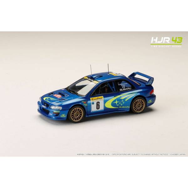 【新品即納】[MDL] HJR43 1/43 スバル インプレッサ モンテカルロ 1999 #6 完成品 ミニカー(HJR431004B) ホビージャパン(20250228)
