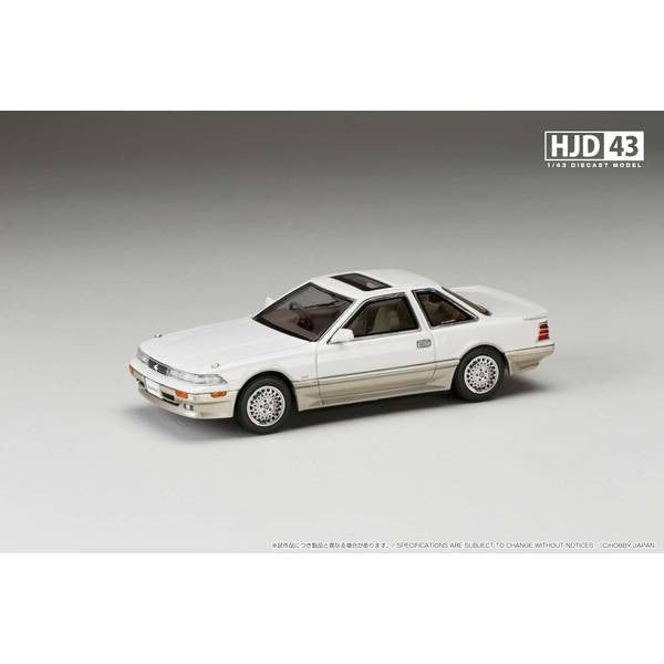 【予約安心出荷】[MDL] HJR43 1/43 トヨタ ソアラ 3000 TWINCAM 24 GT-LIMITED AIR SUSPENSION(MZ21) 1988 クリスタルホワイトトーニング II 完成品 ミニカー(HJD432001CW) ホビージャパン(2025年3月)