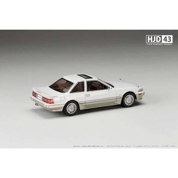 【予約安心出荷】[MDL] HJR43 1/43 トヨタ ソアラ 3000 TWINCAM 24 GT-LIMITED AIR SUSPENSION(MZ21) 1988 クリスタルホワイトトーニング II 完成品 ミニカー(HJD432001CW) ホビージャパン(2025年3月)