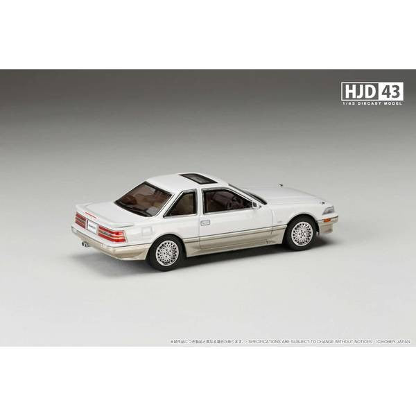 【予約安心出荷】[MDL] HJR43 1/43 トヨタ ソアラ 3000 TWINCAM 24 GT-LIMITED AIR SUSPENSION(MZ20) 1988 クリスタルホワイトトーニング II 完成品 ミニカー(HJD432002CW) ホビージャパン(2025年3月)