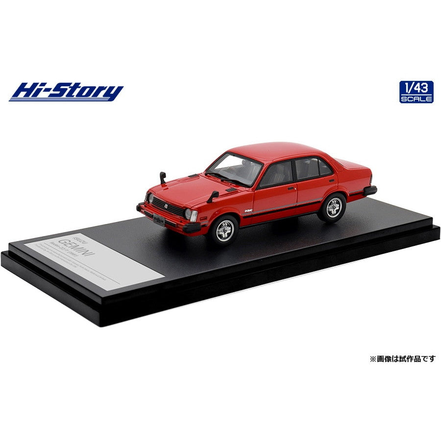 【新品即納】[MDL] ハイ・ストーリーシリーズ 1/43 ISUZU GEMINI Sedan(いすず ジェミニ セダン) ZZ/T(1981) レッド 完成品 ミニカー(HS472RE) ハイストーリー(20241231)