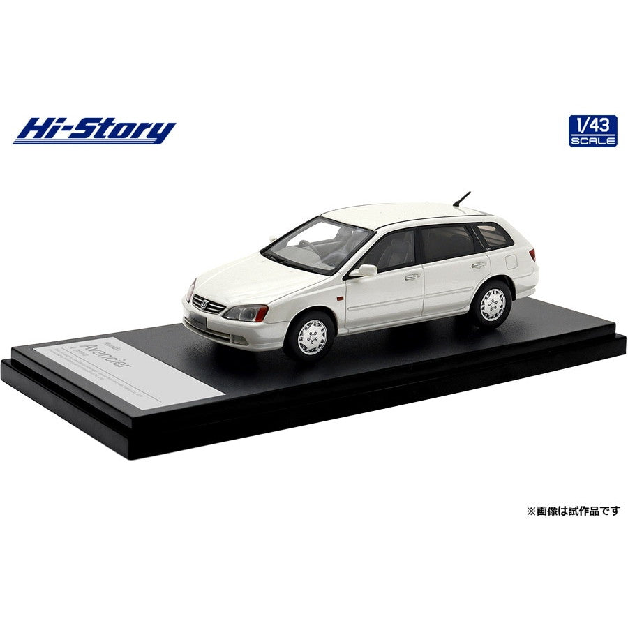 【新品即納】[MDL] ハイ・ストーリーシリーズ 1/43 Honda Avancier(アヴァンシア) V(1999) プレミアムホワイトパール 完成品 ミニカー(HS484WH) ハイストーリー(20241231)
