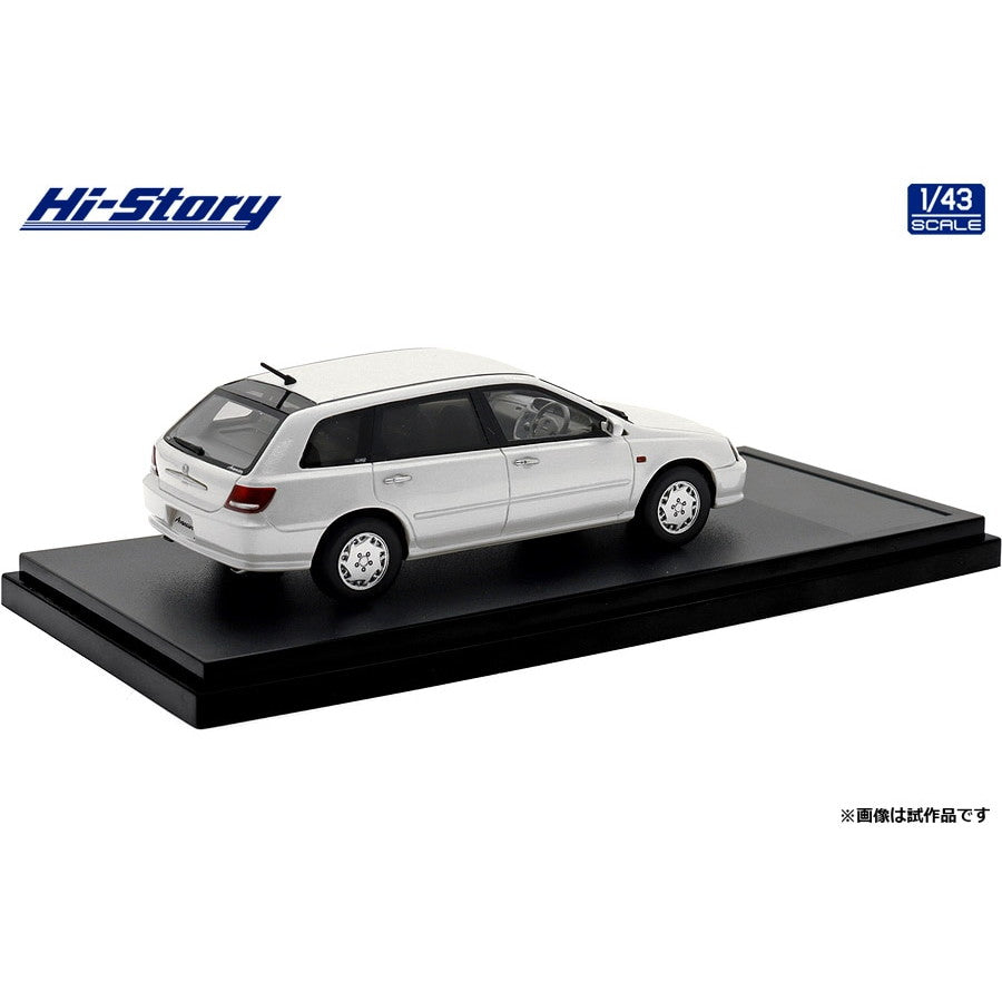 【新品即納】[MDL] ハイ・ストーリーシリーズ 1/43 Honda Avancier(アヴァンシア) V(1999) プレミアムホワイトパール 完成品 ミニカー(HS484WH) ハイストーリー(20241231)
