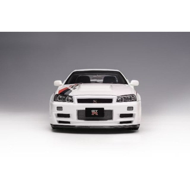 【新品即納】[MDL] 1/18 Nissan Skyline(スカイライン) GT-R(R34) NISMO CUSTOMIZED ホワイトパール 完成品 ミニカー(M83427) MOTORHELIX(モーターヘリックス)(20241130)
