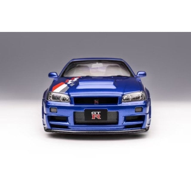 【新品即納】[MDL] 1/18 Nissan Skyline(スカイライン) GT-R(R34) NISMO CUSTOMIZED ベイサイドブルー 完成品 ミニカー(M83428) MOTORHELIX(モーターヘリックス)(20241130)