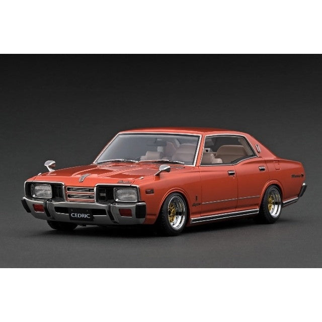 【新品即納】[MDL] 1/18 Nissan Cedric Brougham(セドリック ブロアム)(330) Copper Orange(カッパーオレンジ) 完成品 ミニカー(IG3558) ignition model(イグニッションモデル)(20240731)