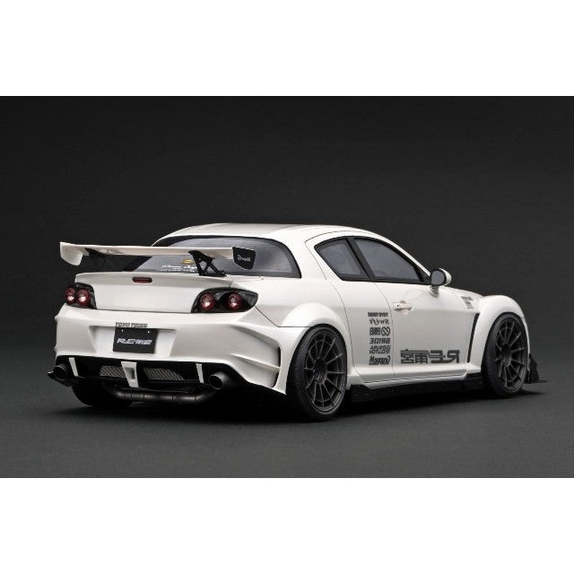 【新品即納】[MDL] 1/18 Mazda(マツダ) RX-8(SE3P) RE Amemiya Pearl White(パールホワイト) With Engine 完成品 ミニカー(IG3174) ignition model(イグニッションモデル)(20241214)