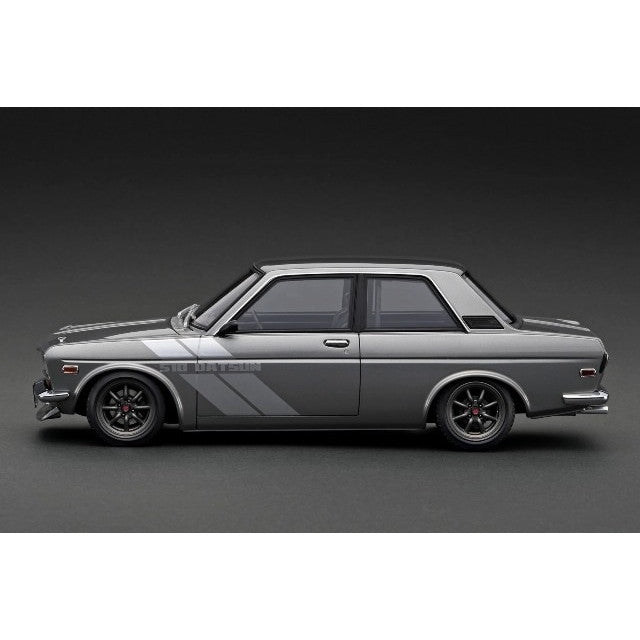 【新品即納】[MDL] 1/18 Datsun Bluebird(ブルーバード)(510) Gun Metallic(ガンメタリック) With Engine 完成品 ミニカー(IG3310) ignition model(イグニッションモデル)(20241214)