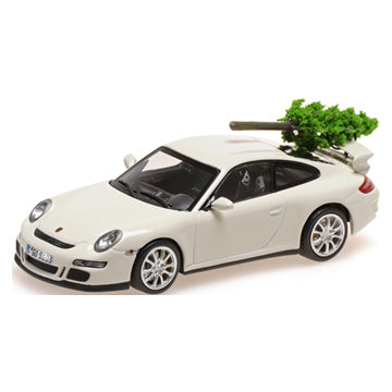 【予約安心出荷】[MDL] MINICHAMPS(ミニチャンプス) 1/43 ポルシェ 911 GT3 - 2006(ホワイト) + クリスマスツリー 完成品 ミニカー(400065405) Paul's Model Art(ポールズ・モデルアート)(2025年1月)