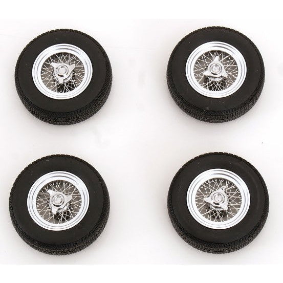 【予約安心出荷】[MDL] 1/18 Maserati Ghibli(マセラティ ギブリ) Tire Set with spoke rims 完成品 ミニカー用アクセサリ(KKDCACC052) KK scale(ケーケースケール)(2025年5月)