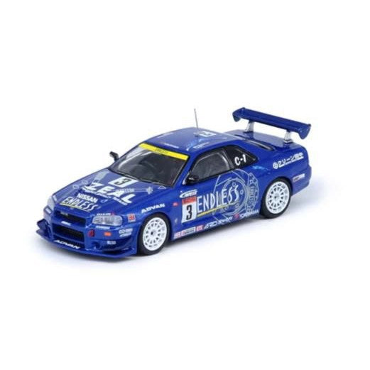 【予約安心出荷】[MDL] 1/64 NISSAN スカイライン GT-R(R34) ENDLESS ADVAN スーパー耐久 2002 優勝車 #3 完成品 ミニカー(R34-STS02W) INNO MODELS(イノモデル)(2025年1月)