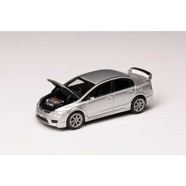 【予約安心出荷】[MDL] 1/64 Honda Civic(シビック) Type R(FD2) Super Platinum Metallic Silver 完成品 ミニカー(M65403) MOTORHELIX(モーターヘリックス)(2025年2月)