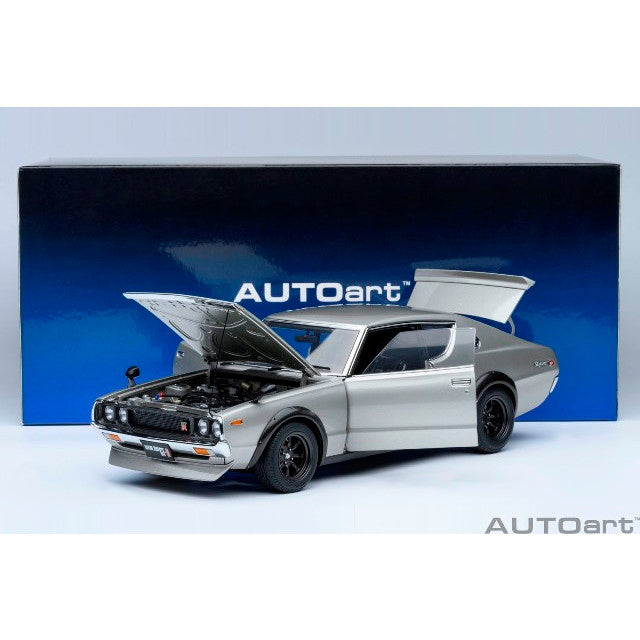 【新品即納】[MDL] オートアート・コンポジットダイキャストモデルシリーズ 1/18 日産 スカイライン 2000GT-R (KPGC110) チューンド・バージョン(シルバー) 完成品 ミニカー(77466) AUTOart(オートアート)(20250131)