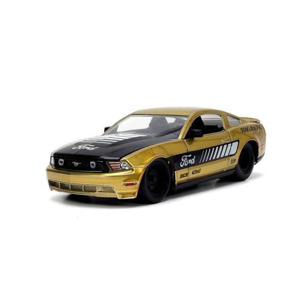 【新品即納】[MDL] BIGTIME MUSCLE(ビッグタイム マッスル) 1/24 2010 フォード マスタング GT ゴールド/ブラック 完成品 ミニカー(JADA33055) Jada Toys(ジャダトイズ)(20250131)