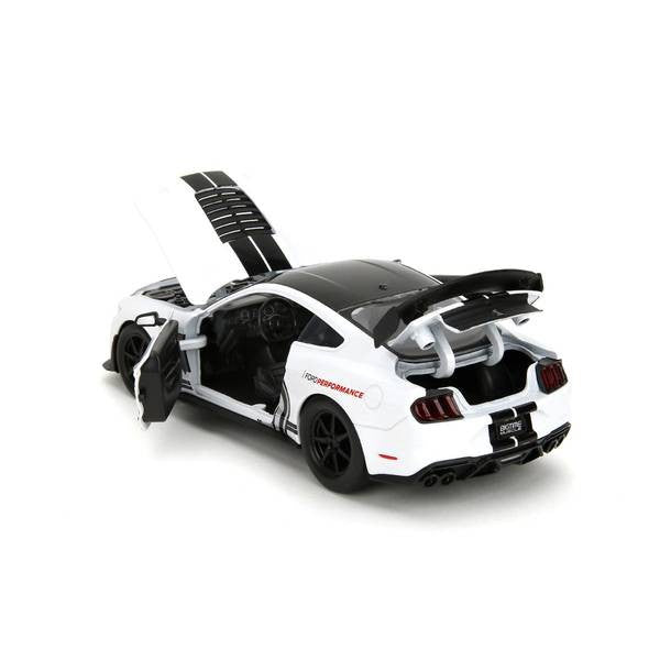 【新品即納】[MDL] BIGTIME MUSCLE(ビッグタイム マッスル) 1/24 2020 フォード マスタング シェルビー GT500 ホワイト/グラフィック 完成品 ミニカー(JADA35216) Jada Toys(ジャダトイズ)(20250131)