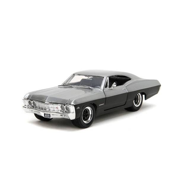 【新品即納】[MDL] BIGTIME MUSCLE(ビッグタイム マッスル) 1/24 1967 シェビー インパラ SS シルバー/ブラック 完成品 ミニカー(JADA35217) Jada Toys(ジャダトイズ)(20250131)