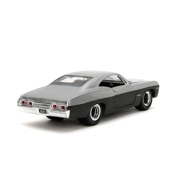 【新品即納】[MDL] BIGTIME MUSCLE(ビッグタイム マッスル) 1/24 1967 シェビー インパラ SS シルバー/ブラック 完成品 ミニカー(JADA35217) Jada Toys(ジャダトイズ)(20250131)
