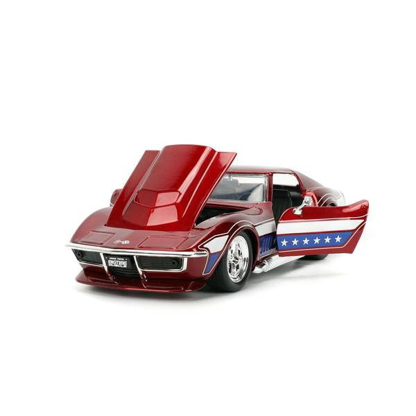 【新品即納】[MDL] BIGTIME MUSCLE(ビッグタイム マッスル) 1/24 1969 シェビー コルベット スティングレイ レッドメタリック 完成品 ミニカー(JADA35488) Jada Toys(ジャダトイズ)(20250131)