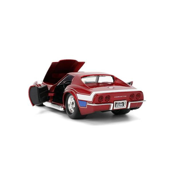 【新品即納】[MDL] BIGTIME MUSCLE(ビッグタイム マッスル) 1/24 1969 シェビー コルベット スティングレイ レッドメタリック 完成品 ミニカー(JADA35488) Jada Toys(ジャダトイズ)(20250131)