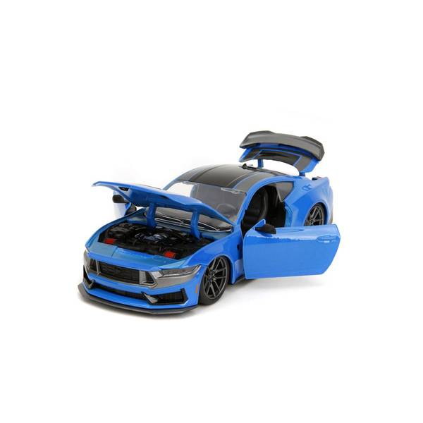【新品即納】[MDL] BIGTIME MUSCLE(ビッグタイム マッスル) 1/24 2024 フォード マスタング ダークホース グロスブルー 完成品 ミニカー(JADA35276) Jada Toys(ジャダトイズ)(20250131)