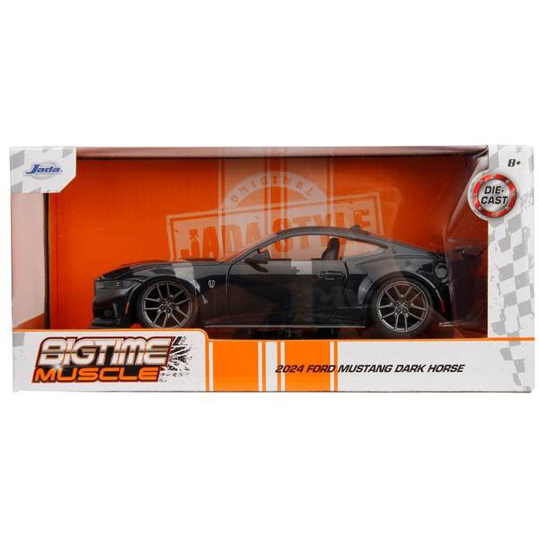 【新品即納】[MDL] BIGTIME MUSCLE(ビッグタイム マッスル) 1/24 2024 フォード マスタング ダークホース グロスブラック 完成品 ミニカー(JADA35278) Jada Toys(ジャダトイズ)(20250131)