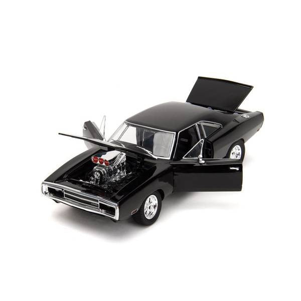 【中古即納】[MDL] 1/24 F&F 1970 ダッジ チャージャー R/T ブラック(トゥルースペック) ワイルド・スピード 完成品 ミニカー(JADA33721) Jada Toys(ジャダトイズ)(20250219)