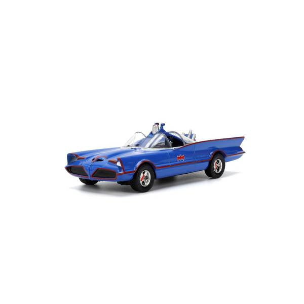 【新品即納】[MDL] HOLLYWOOD RIDESシリーズ 1/32 バットモービル(1966 クラシック TVシリーズ) アニメカラーバージョン 完成品 ミニカー(JADA36097) Jada Toys(ジャダトイズ)(20250131)