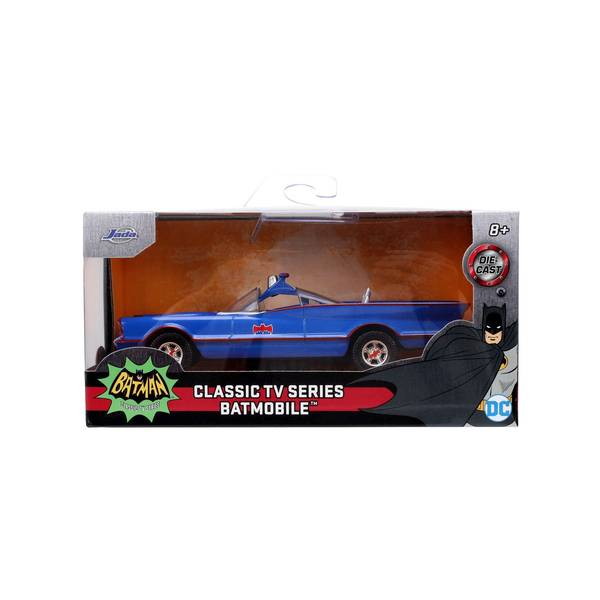 【新品即納】[MDL] HOLLYWOOD RIDESシリーズ 1/32 バットモービル(1966 クラシック TVシリーズ) アニメカラーバージョン 完成品 ミニカー(JADA36097) Jada Toys(ジャダトイズ)(20250131)