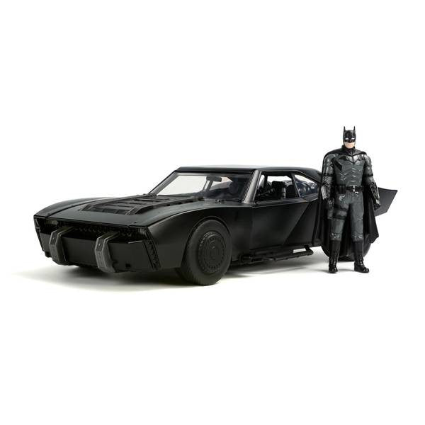 【新品即納】[MDL] (再販) HOLLYWOOD RIDESシリーズ 1/18 バットモービル バットマンフィギュア付 ライト点灯 THE BATMAN-ザ・バットマン- 2022 完成品 ミニカー(JADA32504) Jada Toys(ジャダトイズ)(20250131)