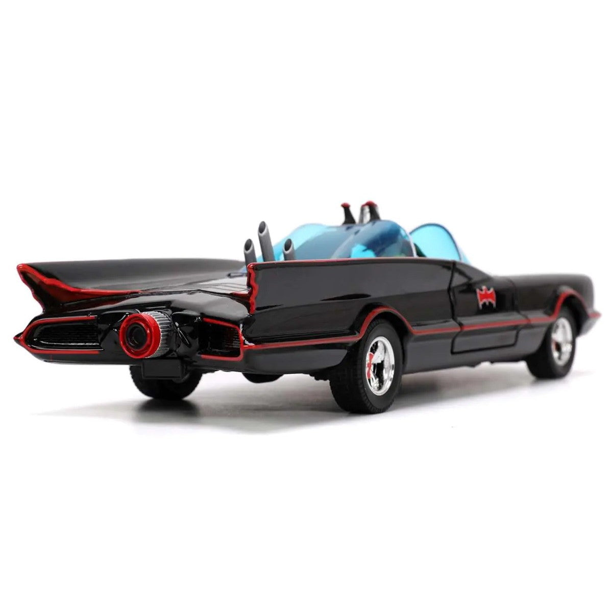 【新品即納】[MDL] (再販) HOLLYWOOD RIDESシリーズ 1/24 バットモービル バットマン/ロビン/ジョーカー/ペンギンフィギュア付(1966 クラシック TVシリーズ) 完成品 ミニカー(JADA33737) Jada Toys(ジャダトイズ)(20250131)